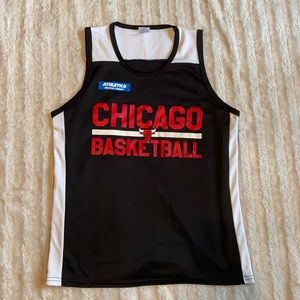 Chicago bulls jersey size large tank top work out gear
